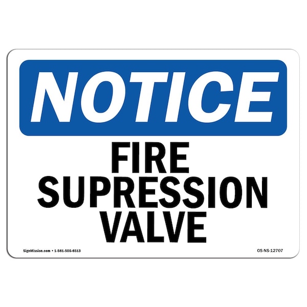 OSHA Sign, Fire Tank Water Level Valve, 5in X 3.5in Decal, 10PK, 3.5" W, 5" L, Landscape, PK10